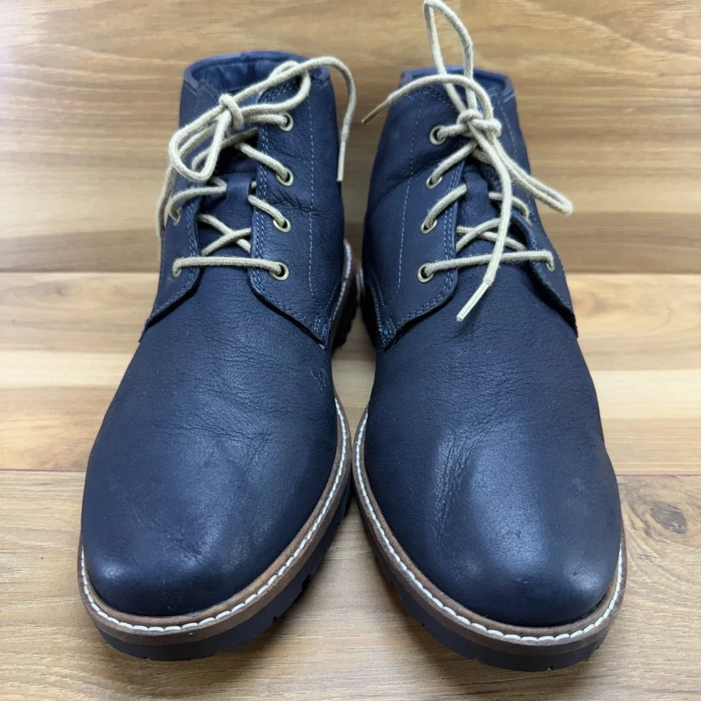 Cole Haan Nathan Chukka Mens Boots 11 M Navy Blue Grand Business Casual Modern